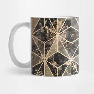 Marble & Gold Geometric Pattern Mug